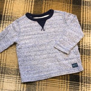 12-18 Month Blue and White Long Sleeve
